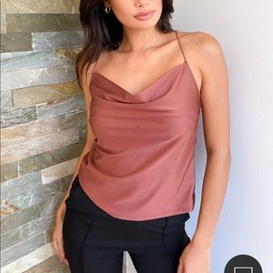 Lulus cowl neck cami top - NWT